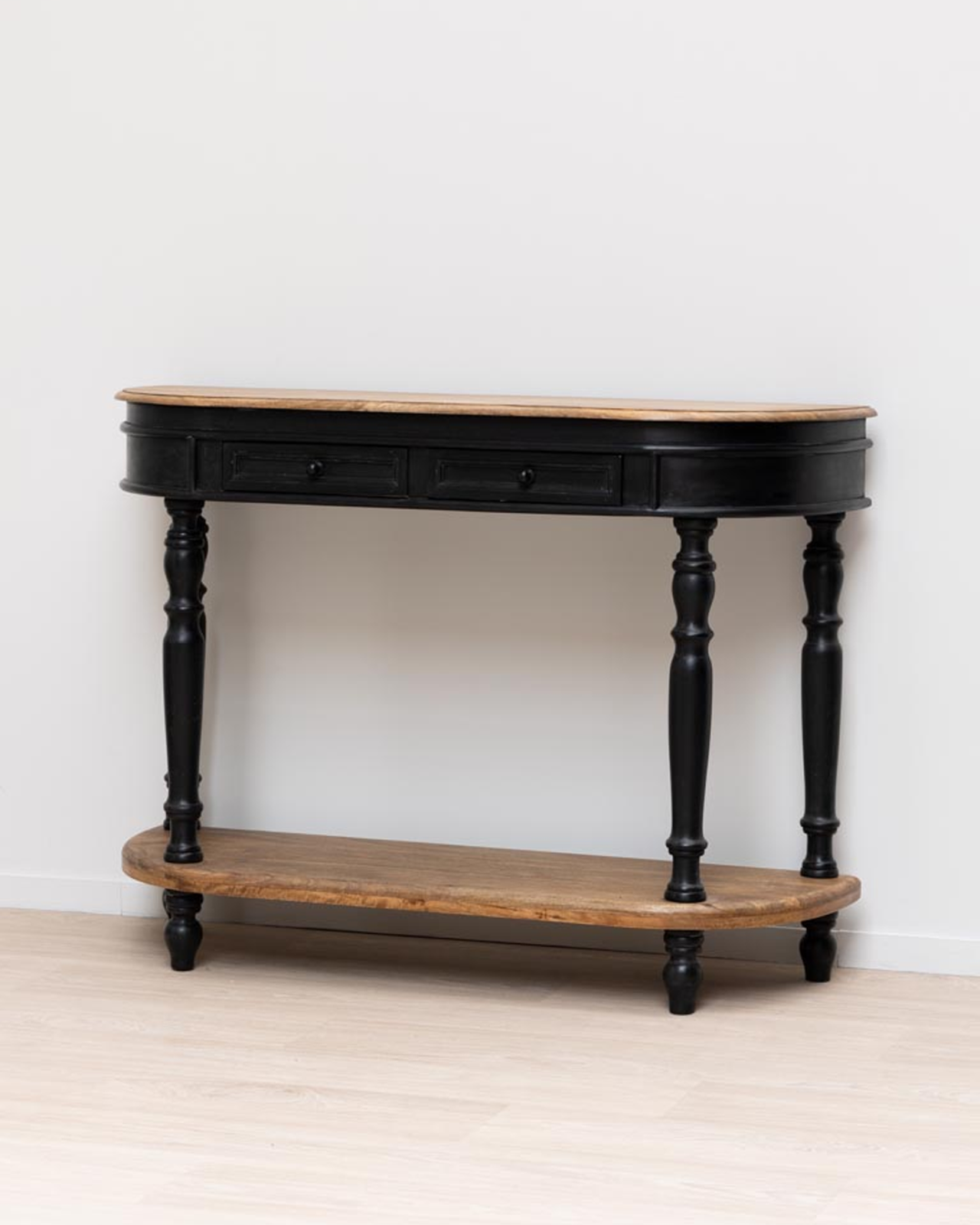 Nevermore black console table