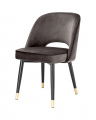 Cliff Dining Chairs Savona Grey Velvet Set of 2