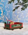 Claus trein met kerstman rood/groen