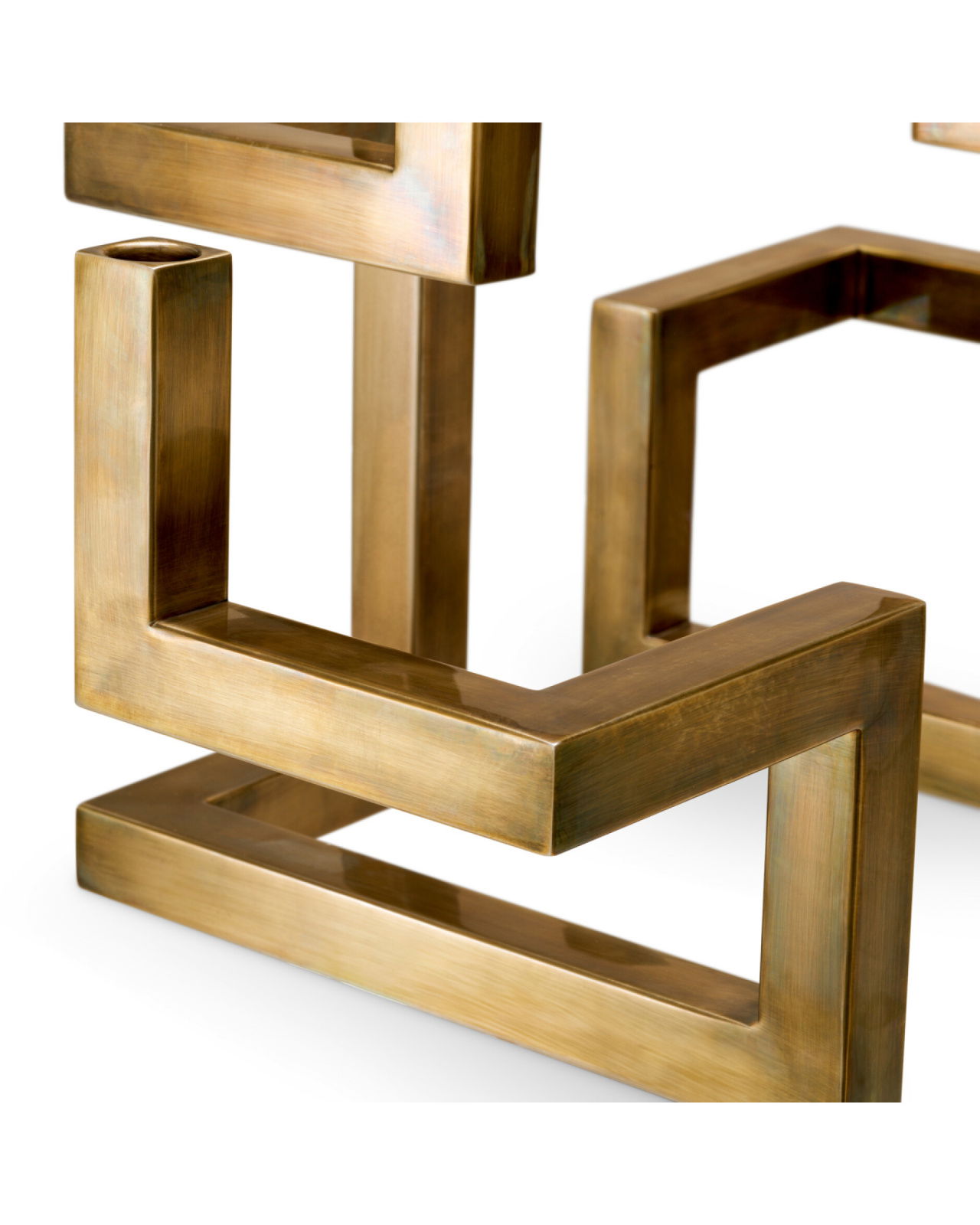 Skyline Candle Holder Vintage Brass