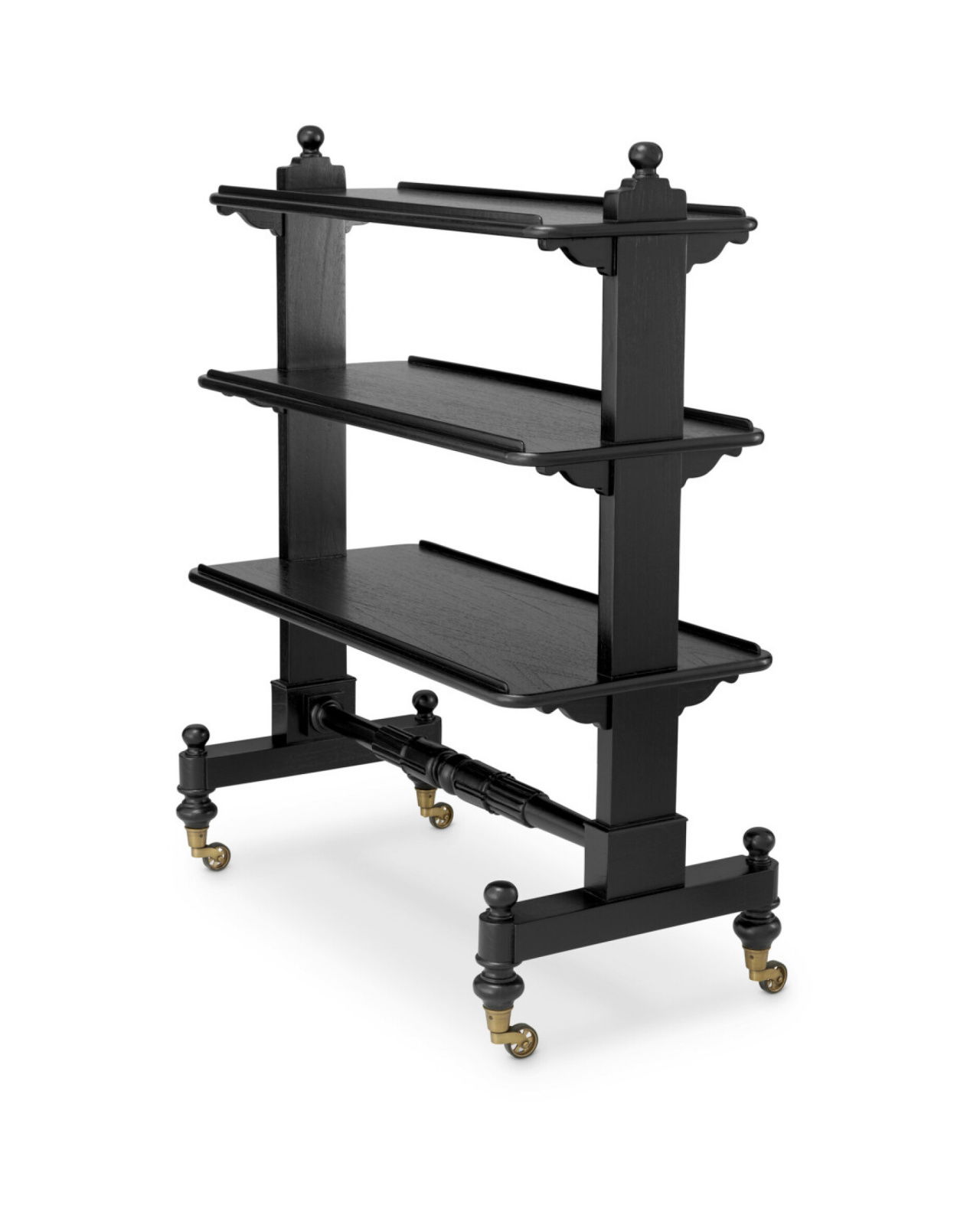 Lysander serveerwagen zwart