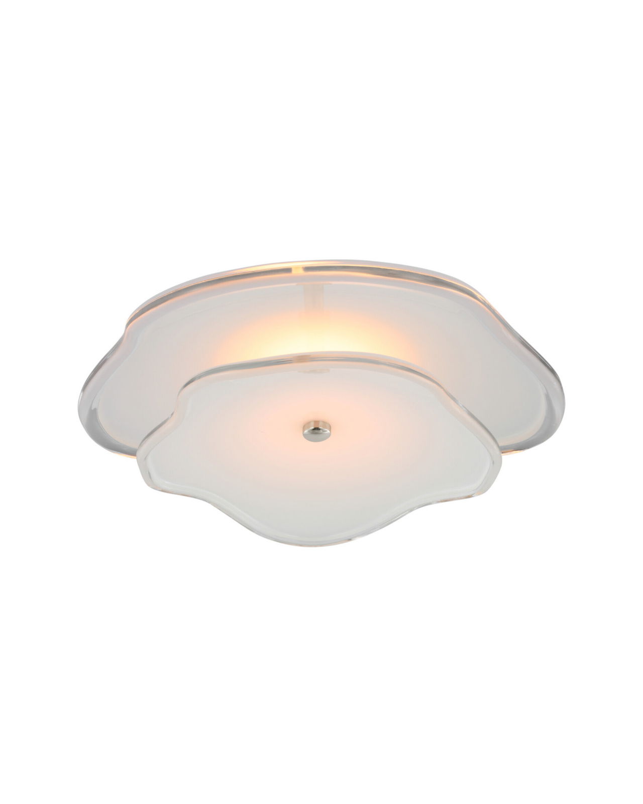 Leighton 14" Layered Flush Mount Nickels