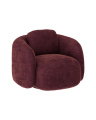 Dixonin pyörivä kangasnojatuoli Gabby burgundy