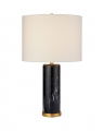 Cliff Table Lamp Black Marble
