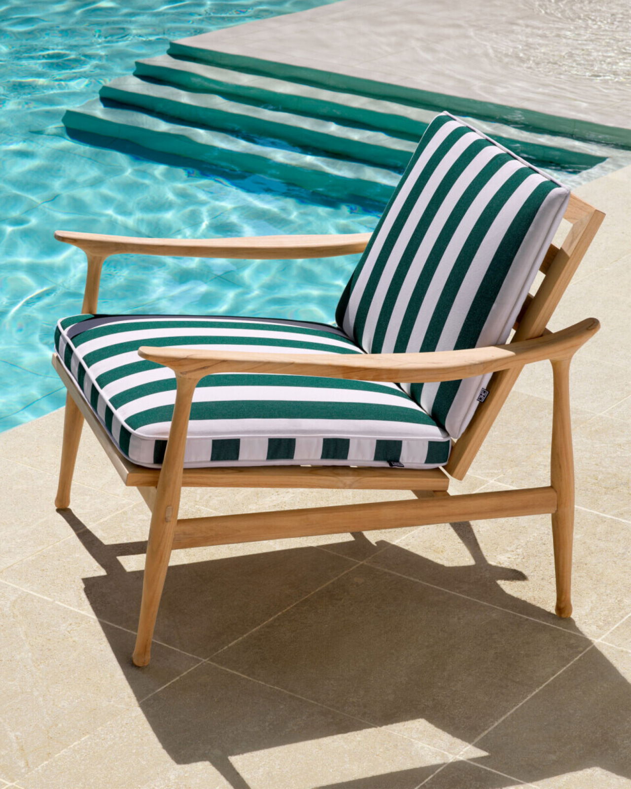 Manzo Florent Green Armchair