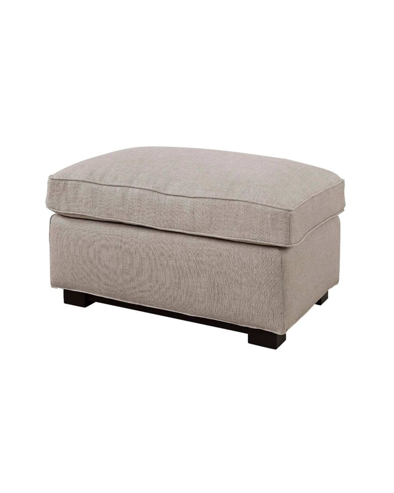 Midtown Ottoman Linen Sand