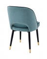 Cliff Dining Chairs Savona Blue Velvet Set of 2