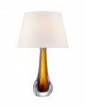 Christa Large Table Lamp Amber Glass