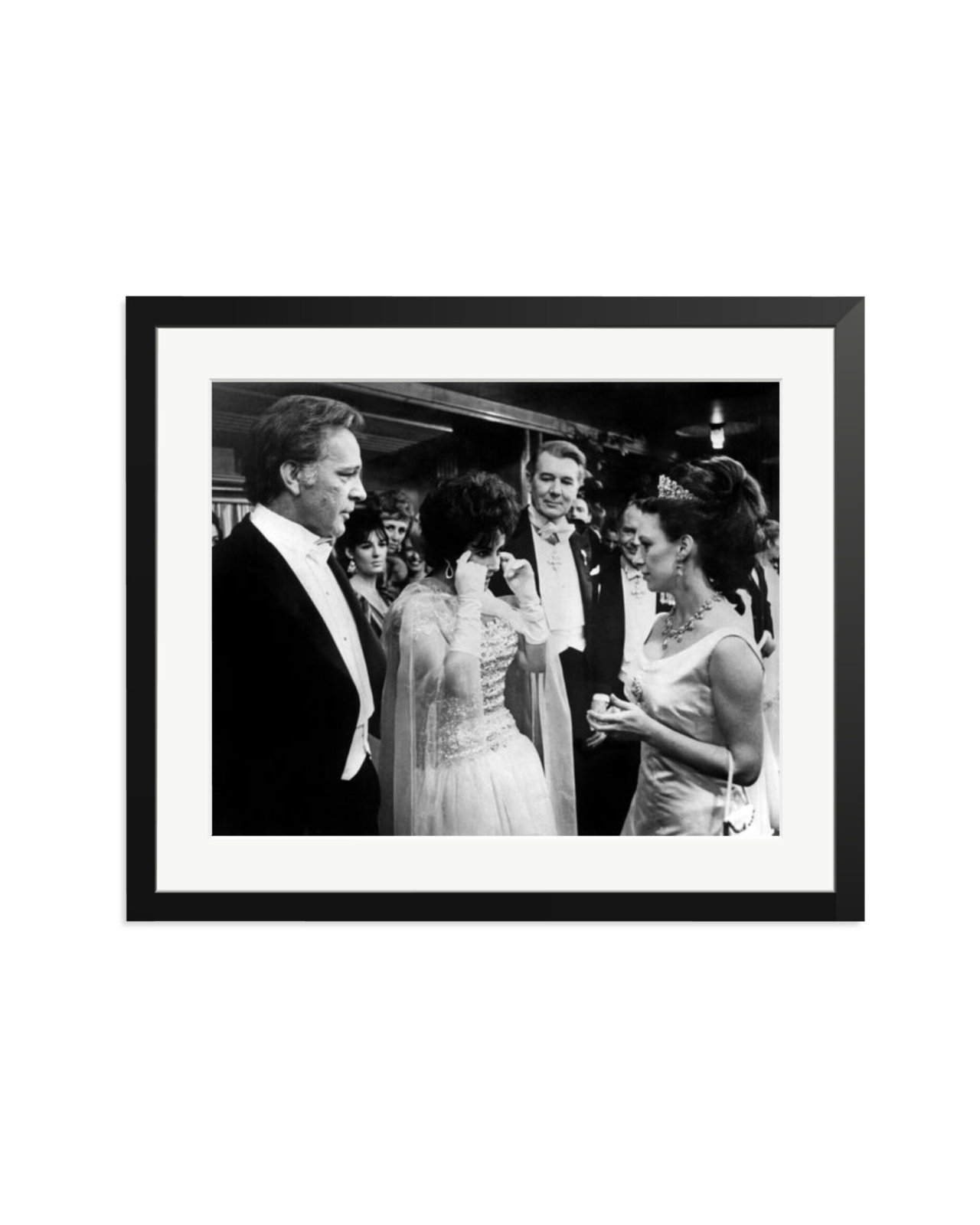 Burton, Taylor and Princess Margaret Black / Large