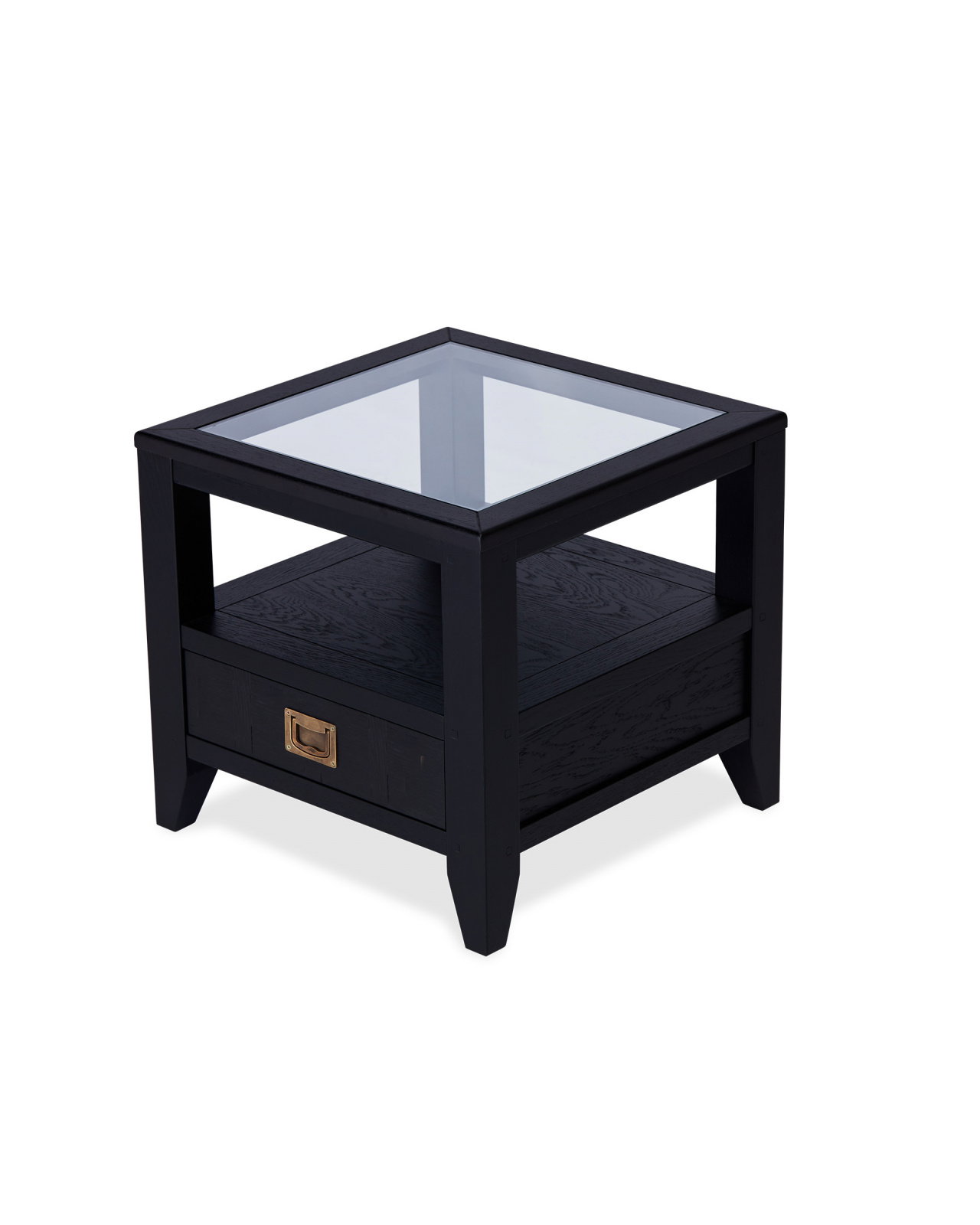 Martino sidebord glassplate iconic black