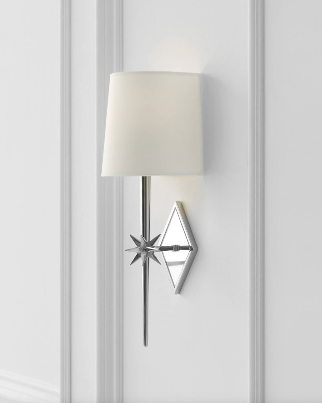 Etoile Sconce Polished Nickel/Linen