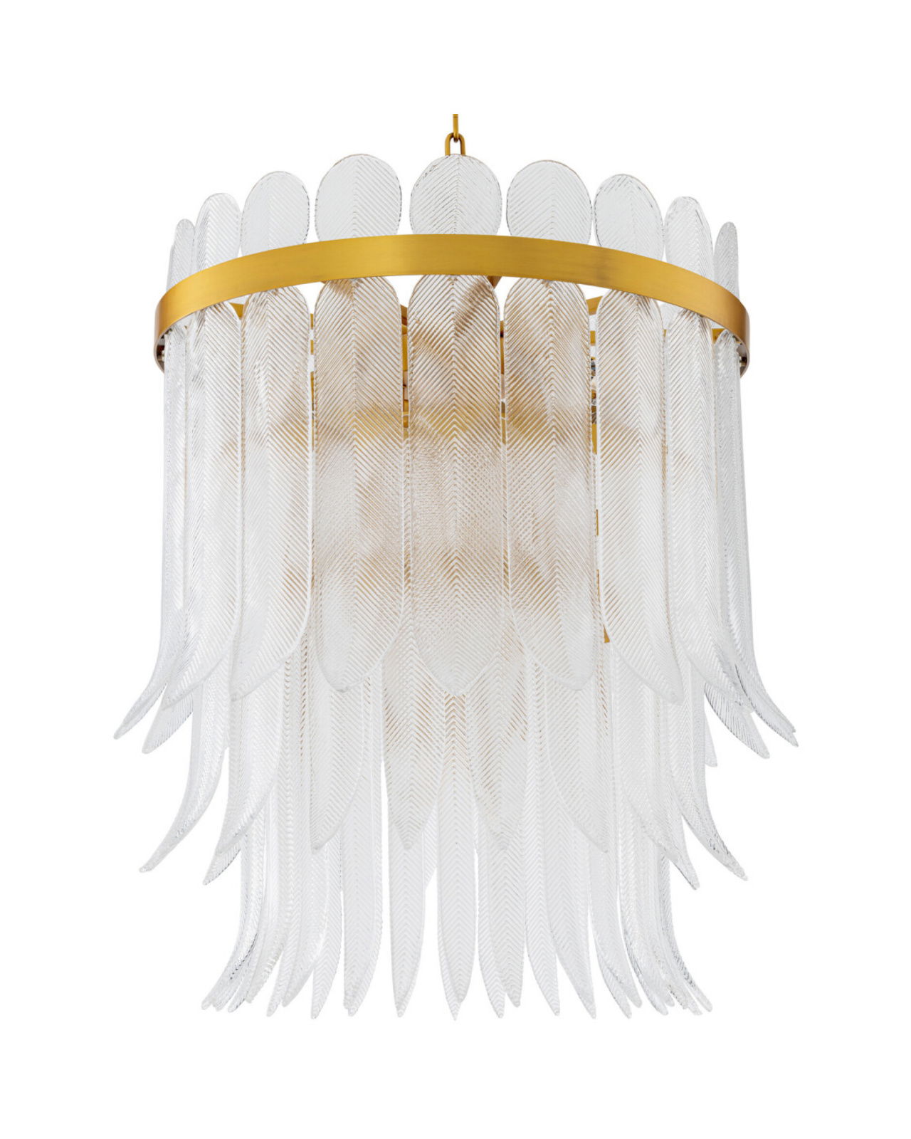 Erika kroonluchter antiek messing