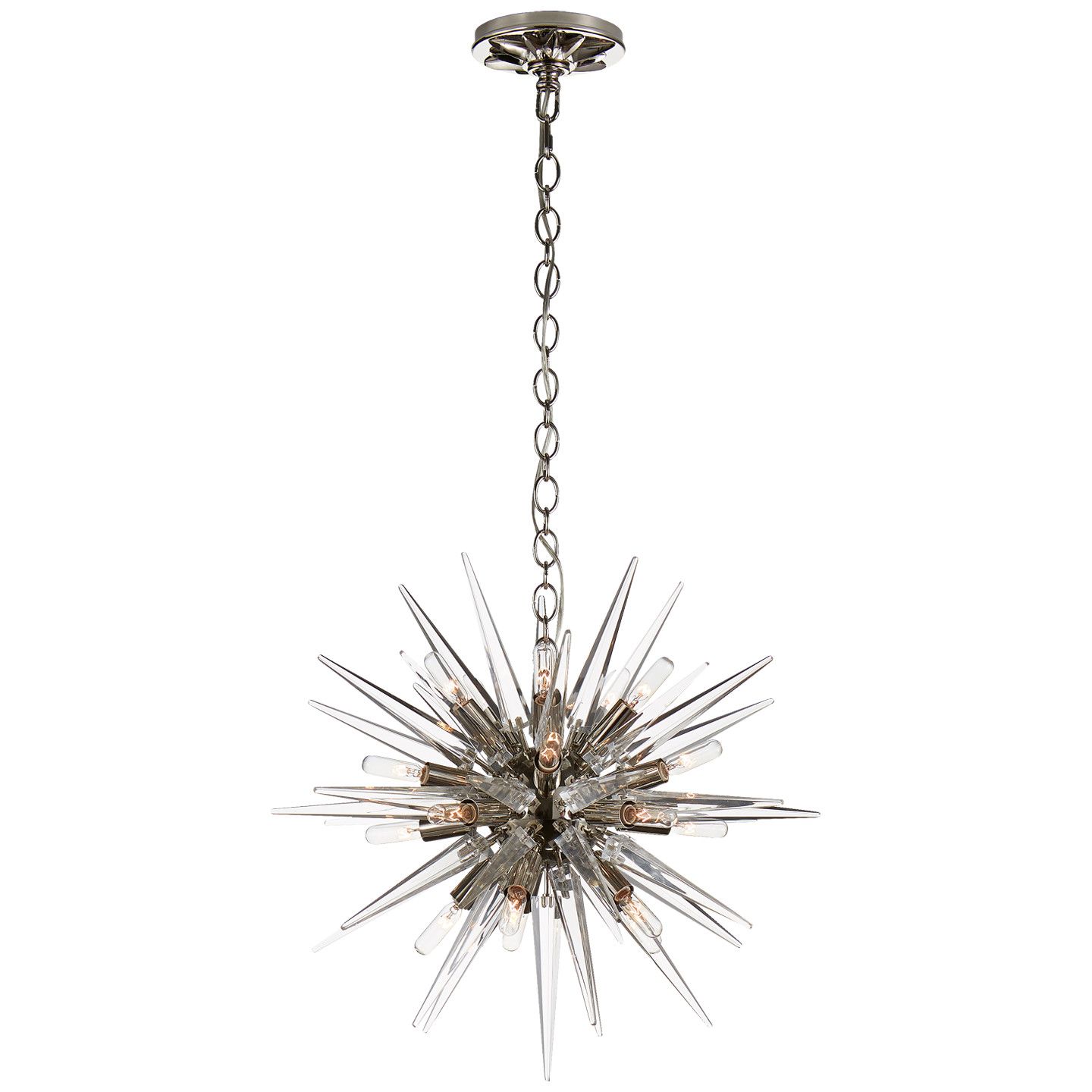 Quincy Small Sputnik Chandelier Polished Nickel