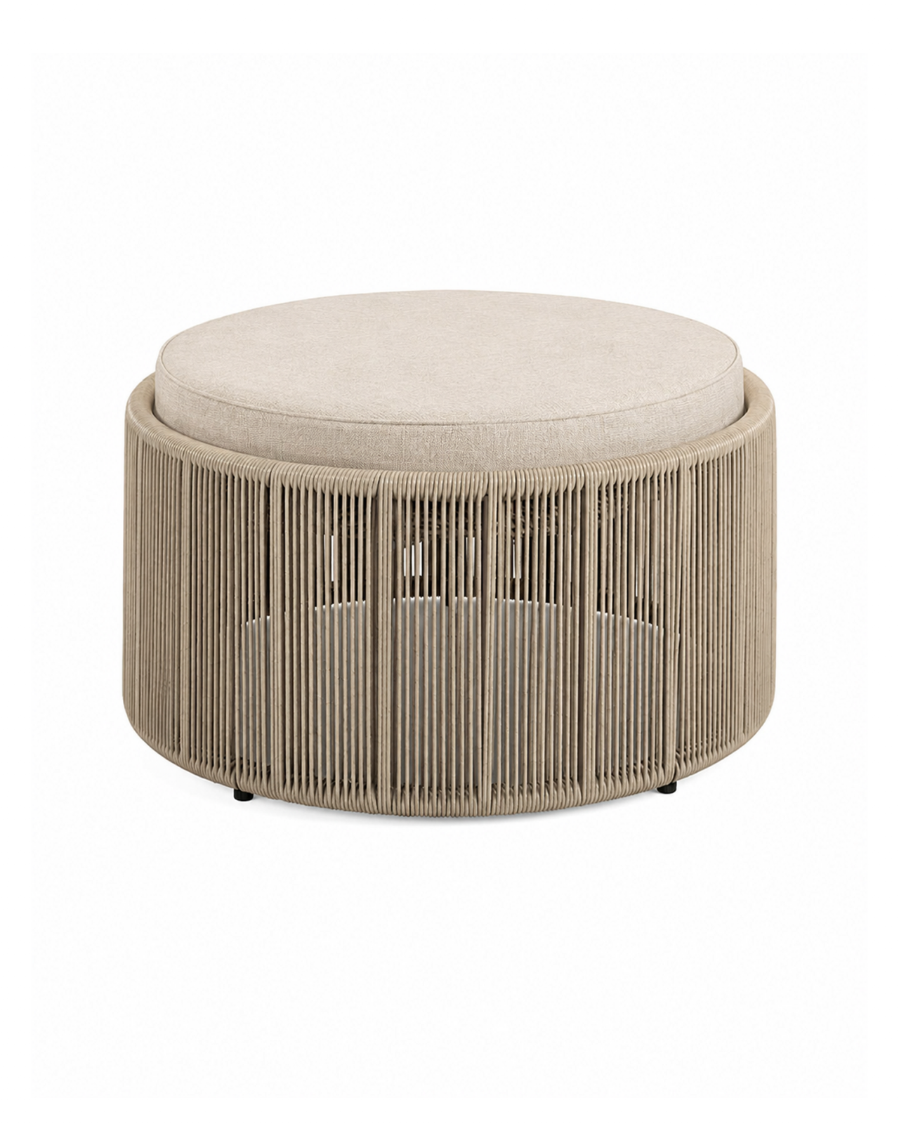 Bezug für Los Cabos Fußhocker Trafford Beige