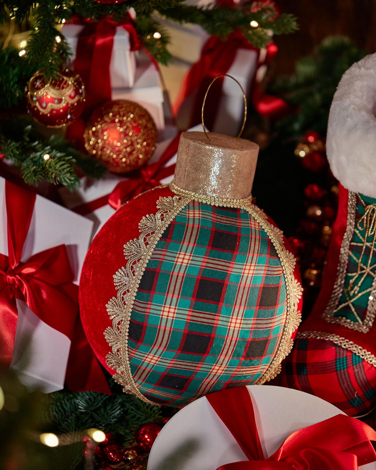 Maree julkula juldekoration röd 39cm