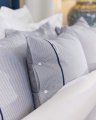 Riverhead Pillowcase Blue/white 2-pcs