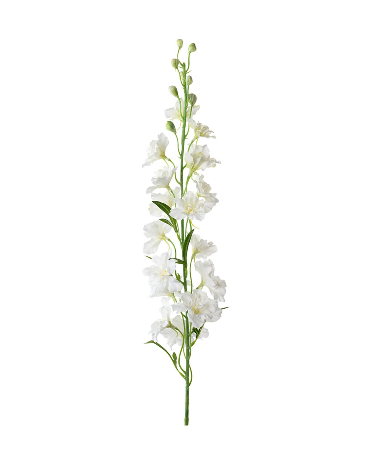 Kunstig Delphinium stilk hvid
