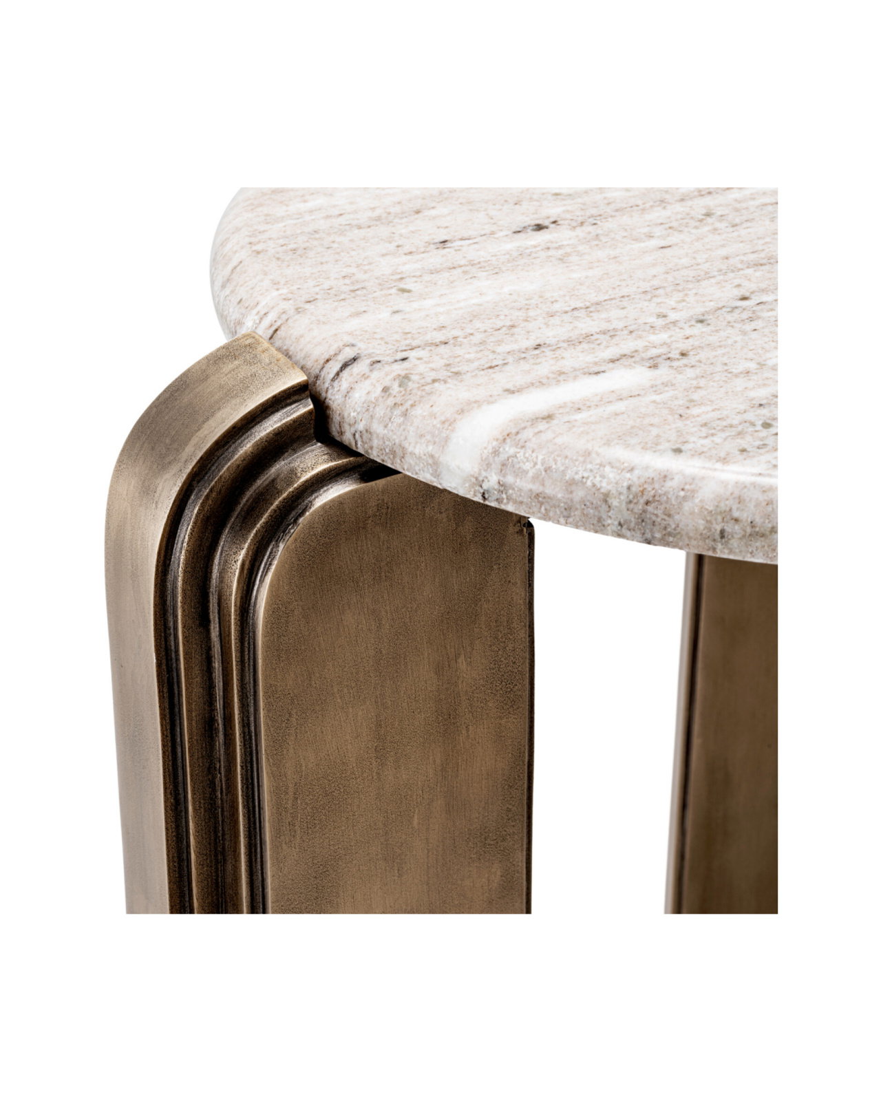 Albion Side Table Antique Brass