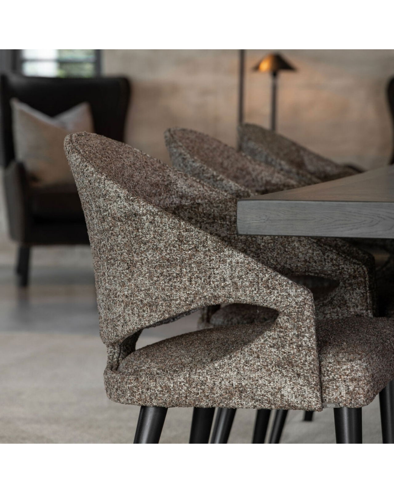 Vance Dining Armchair Bronzo Brown