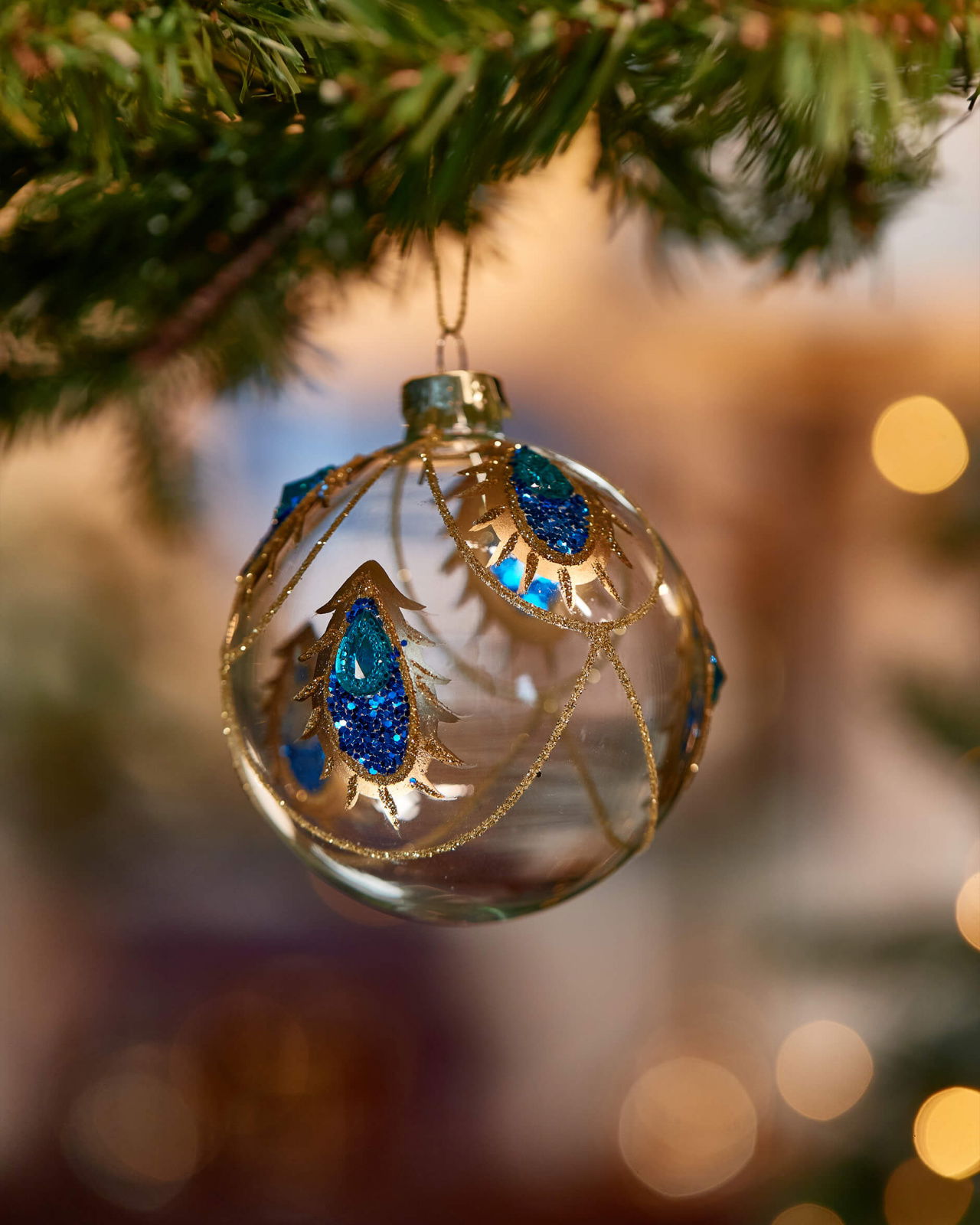Emery Bauble Gold/Blue