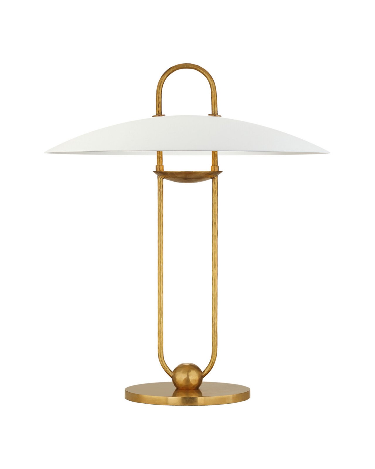 Cara Sculpted Table Lamp Natural Brass