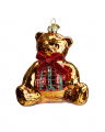 Elliot Bear Ornament Gold