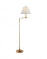 Dorchester Floor Lamp antique brass/silk