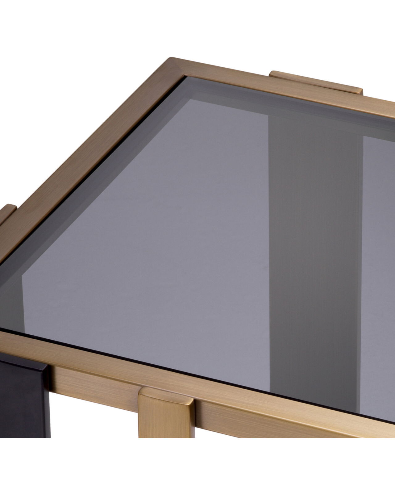 Clio sidobord borstad mässing