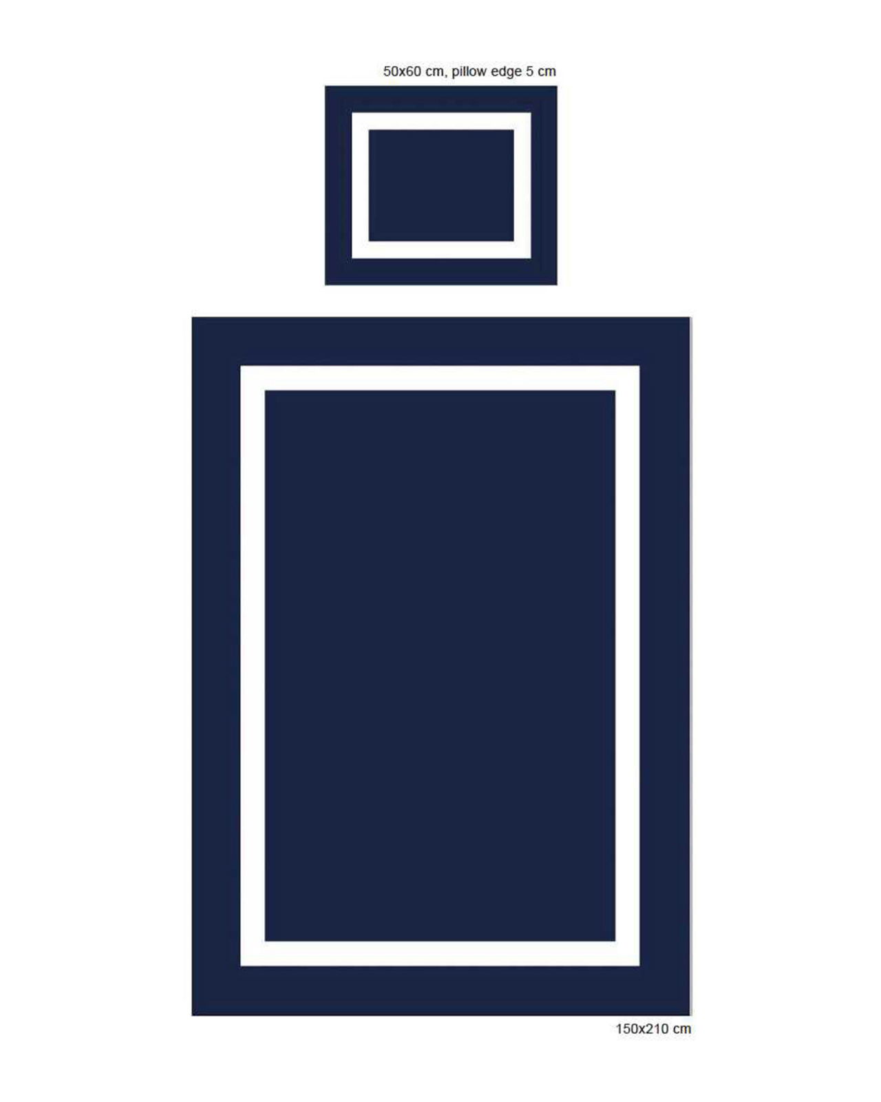 Mayfair påslakan blå/vit