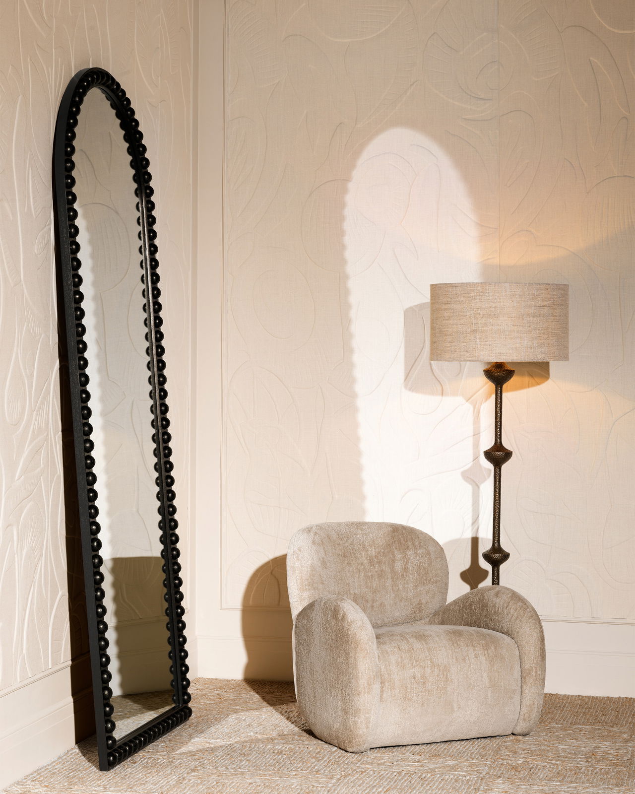 Lucente vloerlamp antiek messing