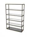 Bethesda Shelving Unit Bronze / Glass