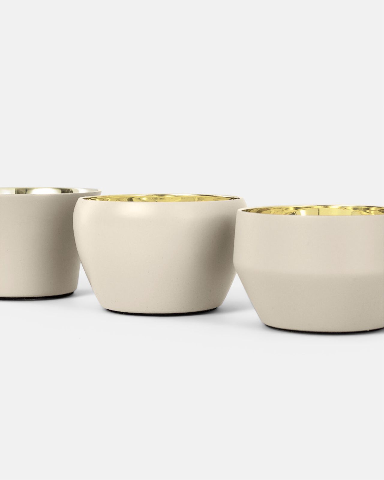 Kin ljushållare beige 3-pack