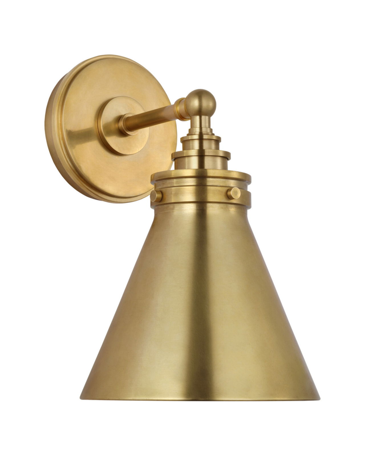 Parkington Small Single Wall Light Antique Brass