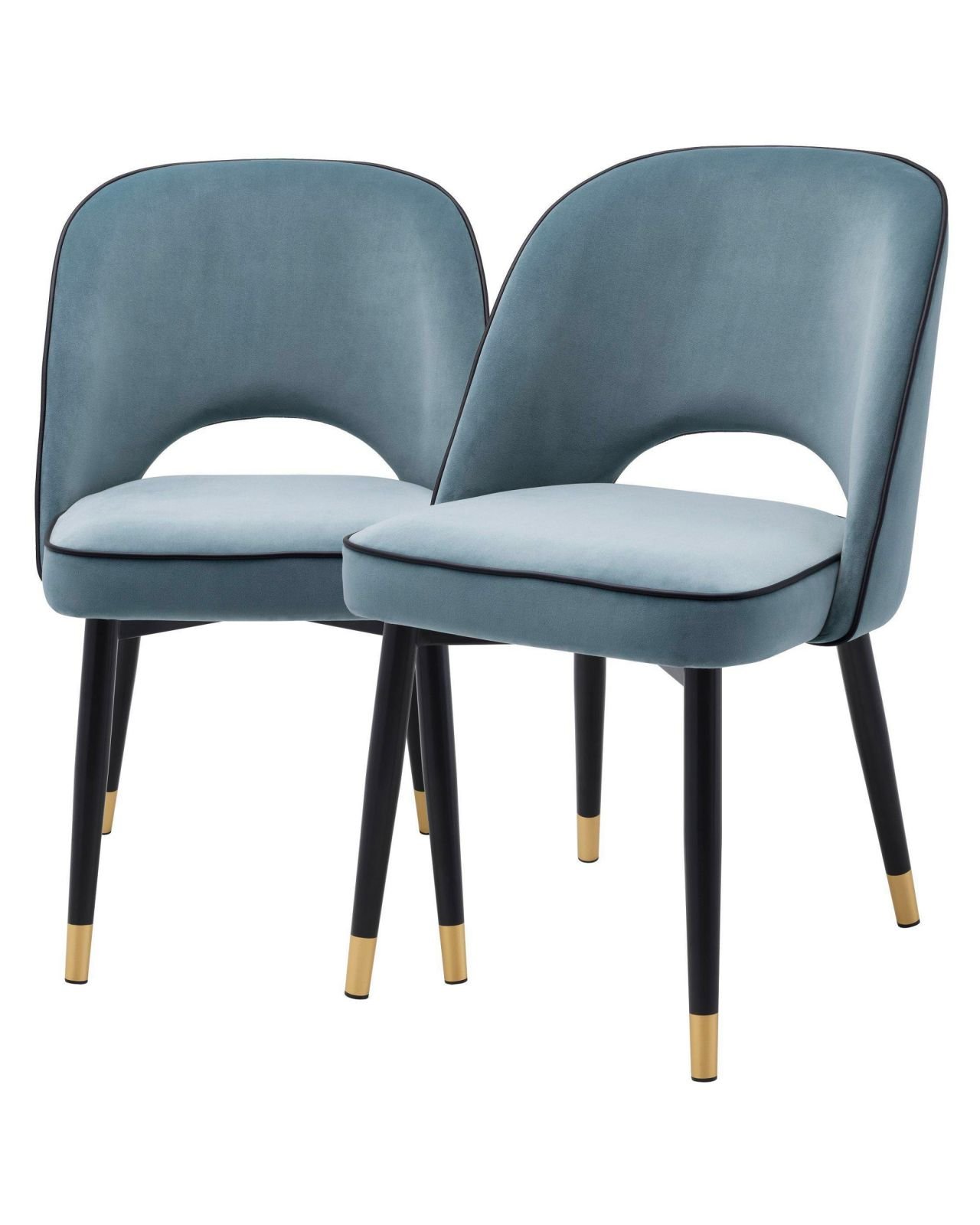 Cliff dining chairs blue