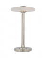 Aran 9" Rechargeable Accent Lamp Polished Nickel