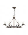 Robertson Single Tier Chandelier Natural Rust