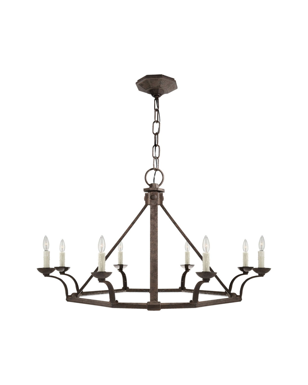 Robertson Single Tier Chandelier Natural Rust