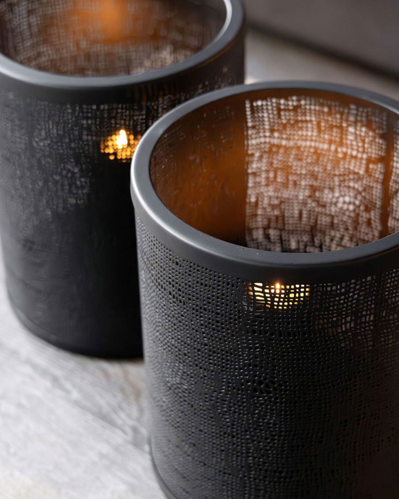 Taranto Candle Holder Black S