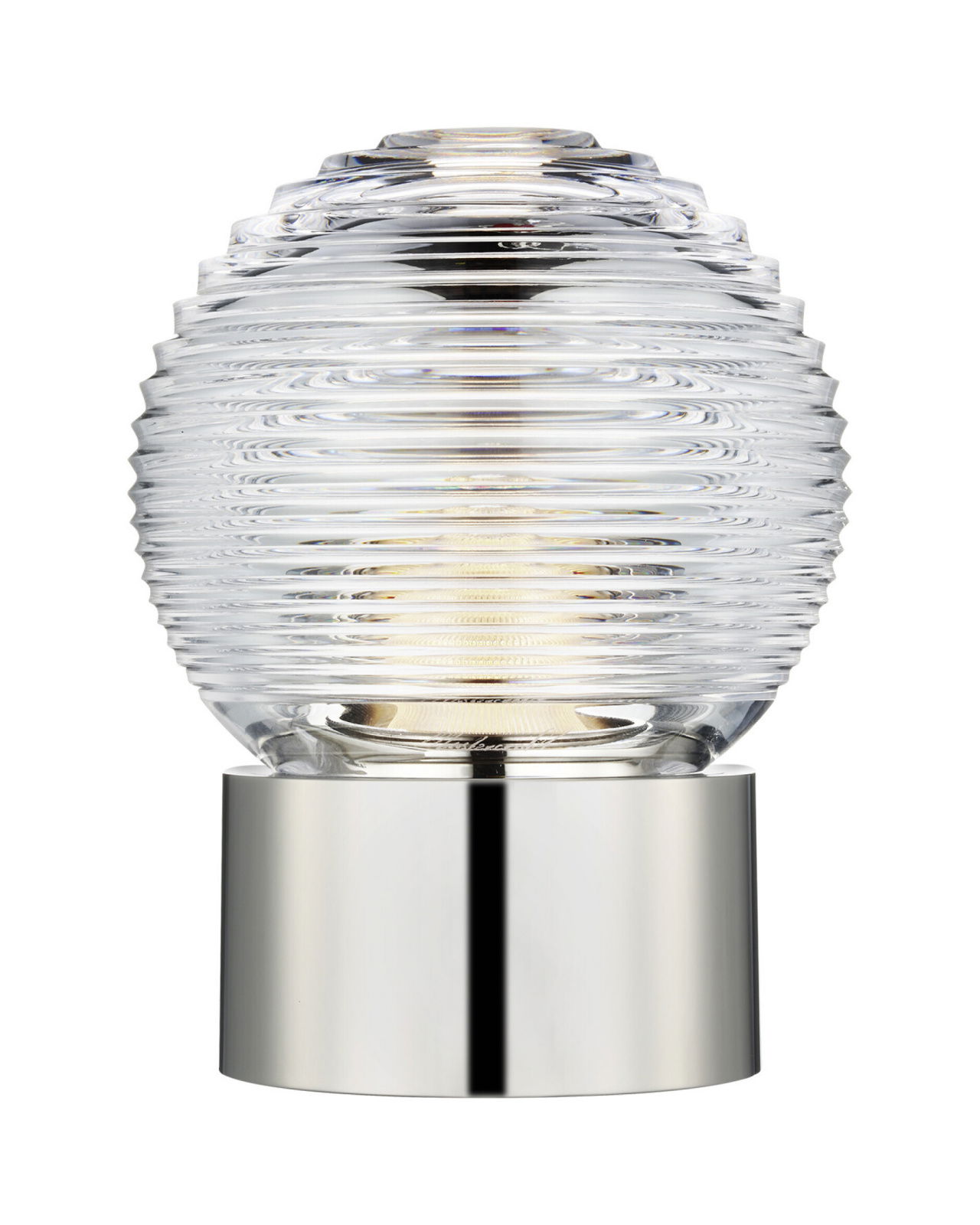 Circon 7" Rechargeable Accent Lamp Polished Nickel
