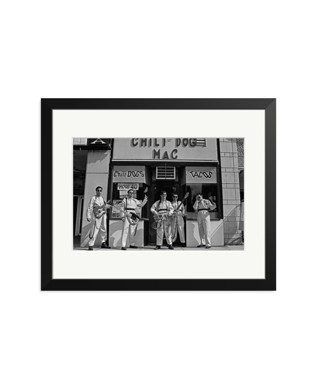 Devo at The Chili Dog Mac in Akron 1978 Black / Medium