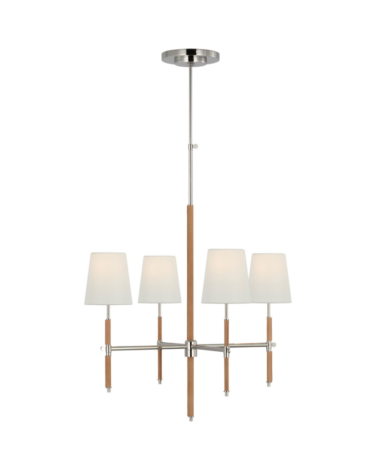 Bryant Wrapped Chandelier Polished Nickel S