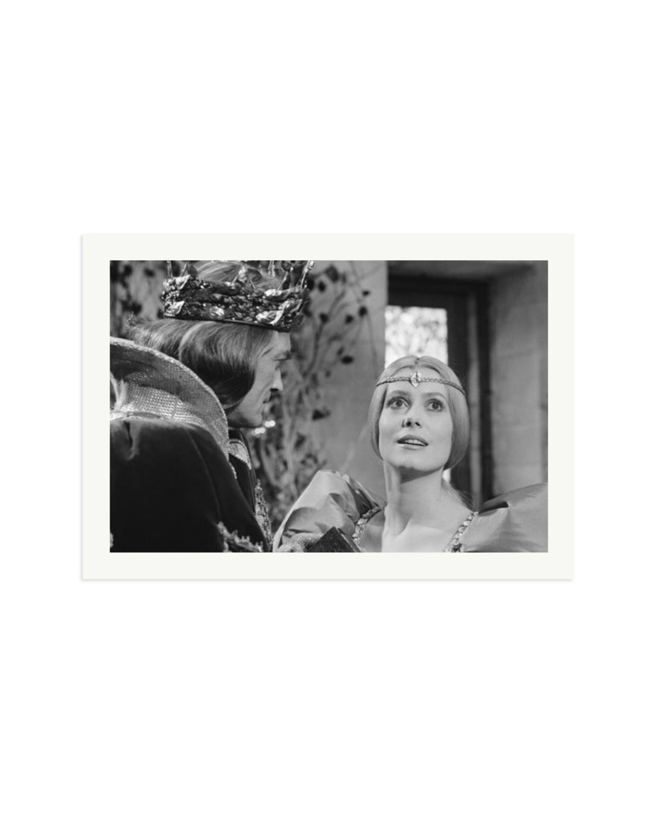 Marais and Deneuve on Set of Peau d'Ane Print Only / XXL