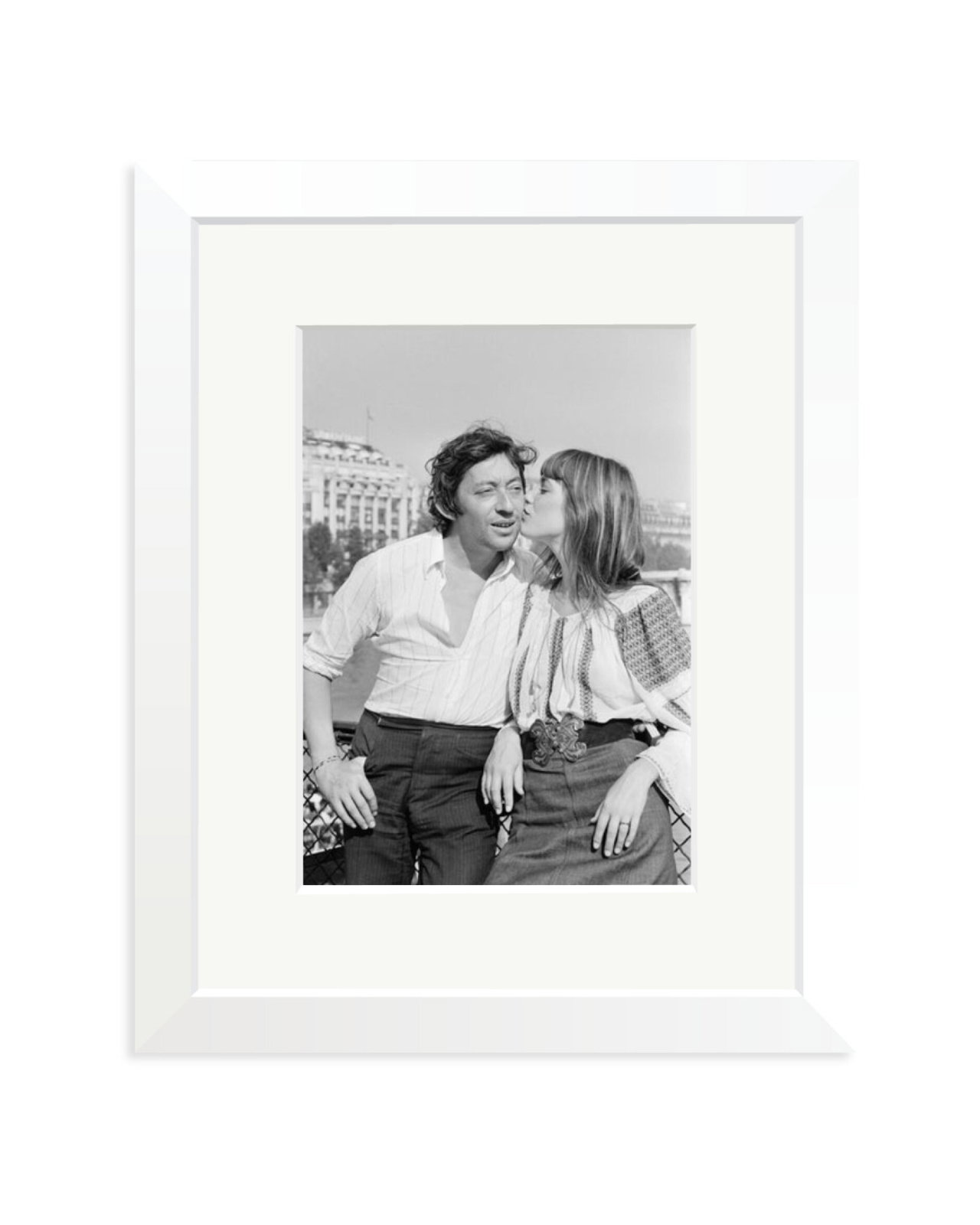Gainsbourg and Birkin in Paris White / Small