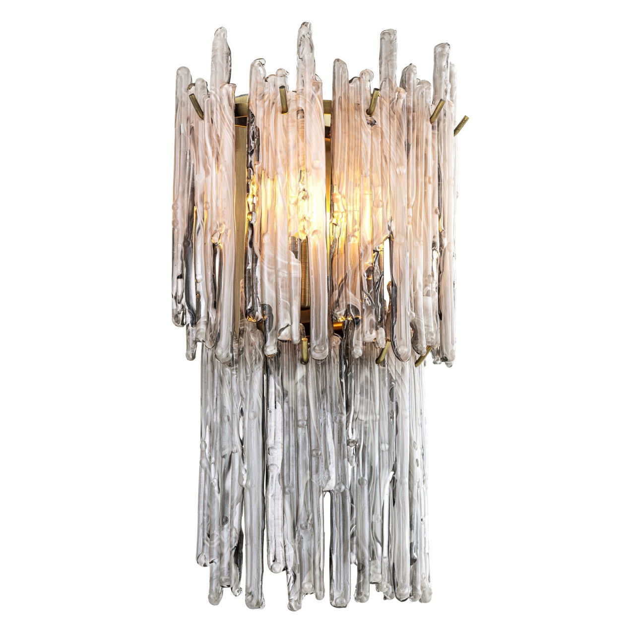 Saint Roch wandlamp geborsteld messing
