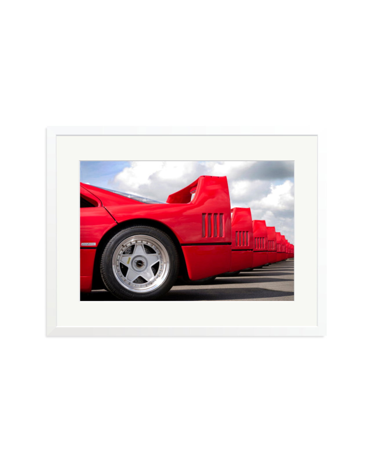 Group of Ferrari F40's White / XL