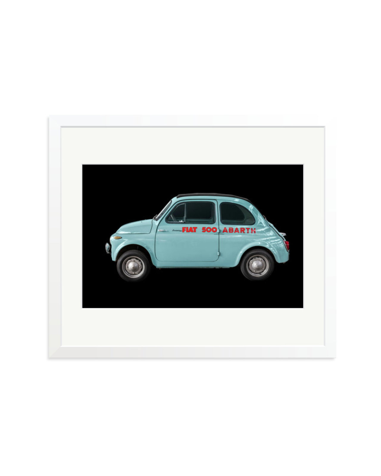 Fiat 500 Abarth White / Large