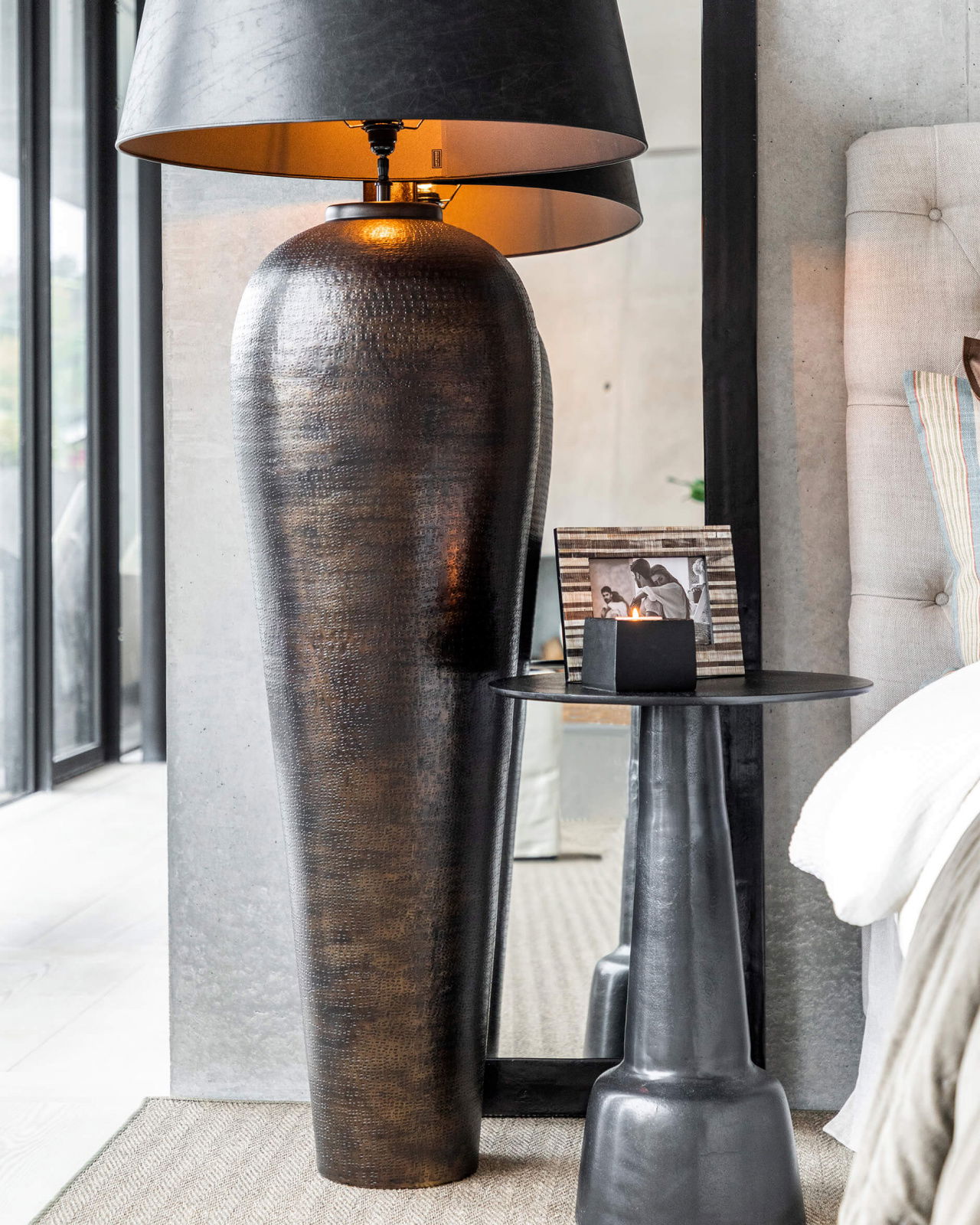 Florence lattialamppu antiikkipronssi OUTLET