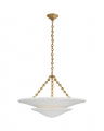 Mollino Tiered Chandelier Antique Brass M