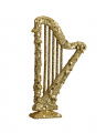 Cadence Harp Ornament Gold