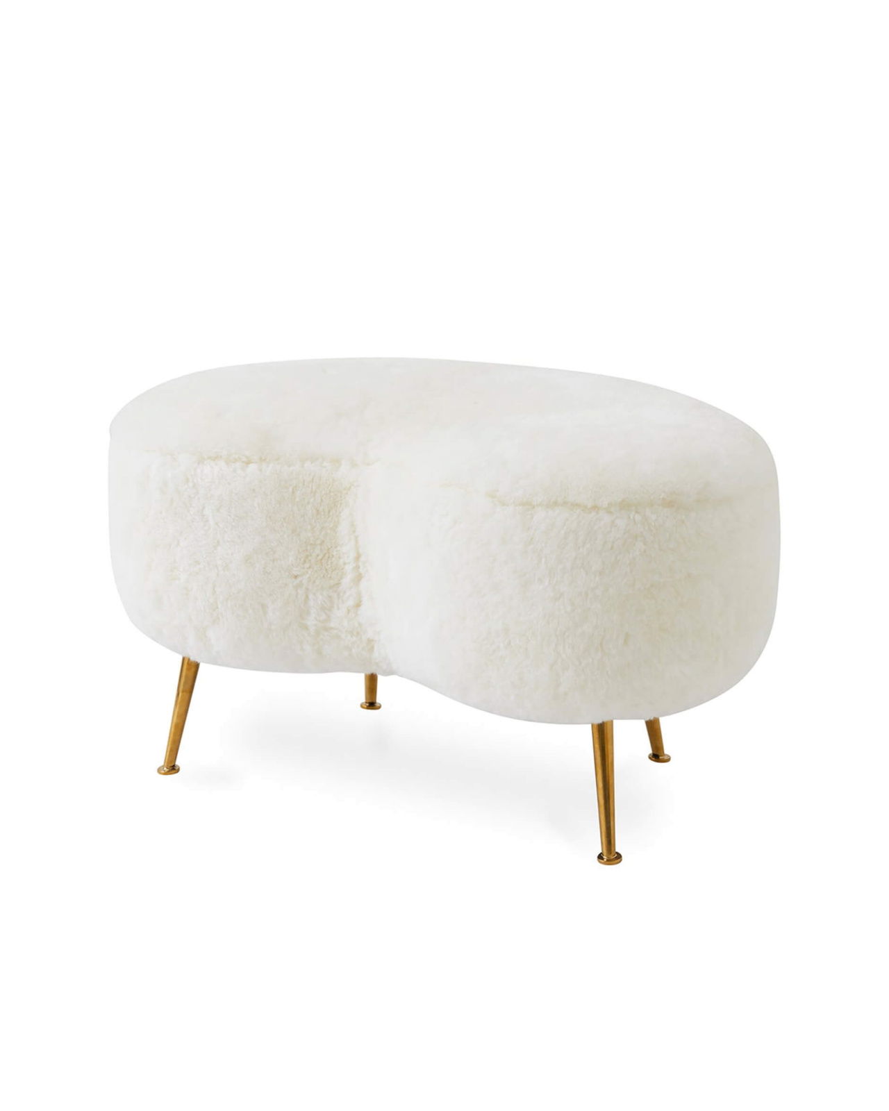 Kidney Ottoman White